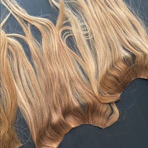 22” inch Aqua Hair Extensions Hand Tied Wefts